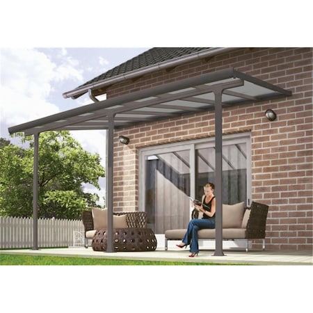 Palram Palram - Canopia HG9414 Feria Patio Cover - 10 ft. x 14 ft. - Gray HG9414